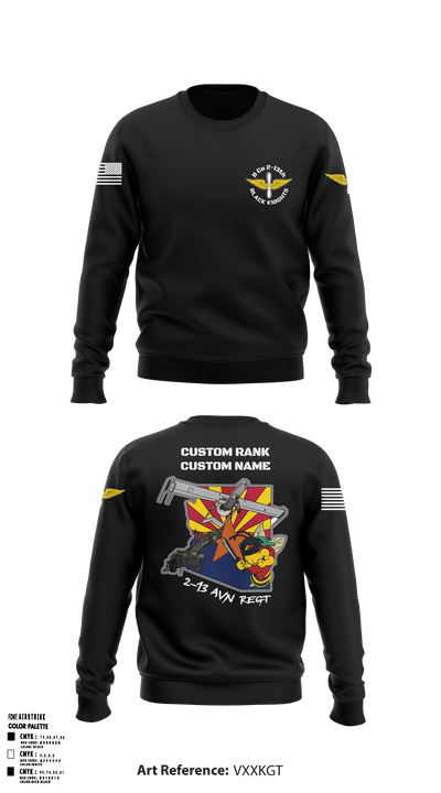 Bravo Company, 2-13th AVN REGT 30598142 Crew Neck Sweatshirt - 54