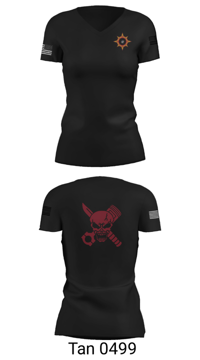 CLB-6 8386951 Women's Short Sleeve V-neck Shirt - 23