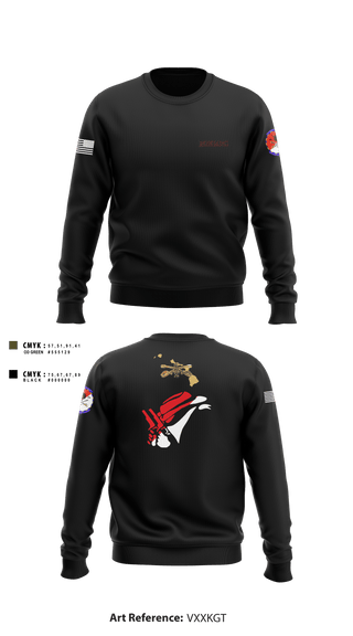 Crew Neck Sweatshirt, 2-6 Cav Alpha troop Renegades, Army, Teamtime, Team time, sublimation, custom sports apparel, team uniforms, spirit wear, spiritwear, sports uniforms, custom shirts, team store, custom team store, fundraiser sports, apparel fundraiser