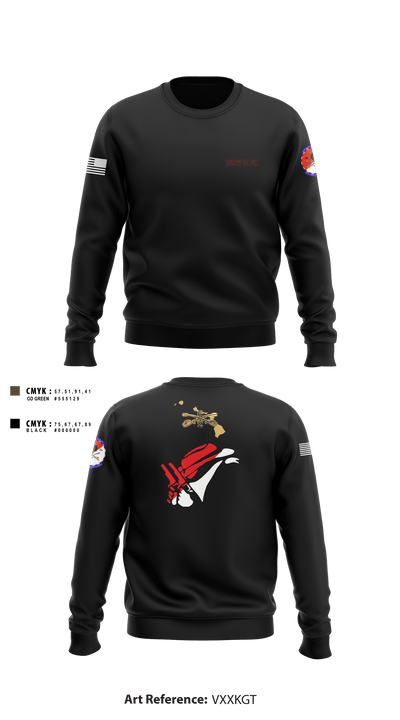 2-6 Cav Alpha troop Renegades 57667590 Crew Neck Sweatshirt - 4