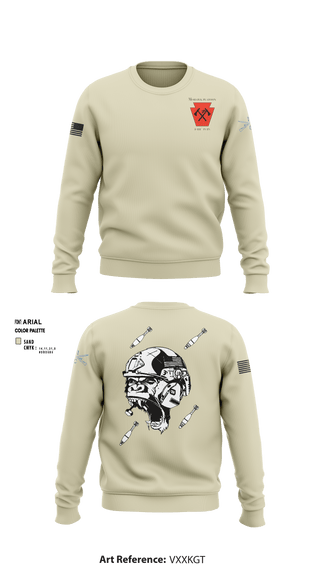 Crew Neck Sweatshirt, , National Guard, Teamtime, Team time, sublimation, custom sports apparel, team uniforms, spirit wear, spiritwear, sports uniforms, custom shirts, team store, custom team store, fundraiser sports, apparel fundraiser