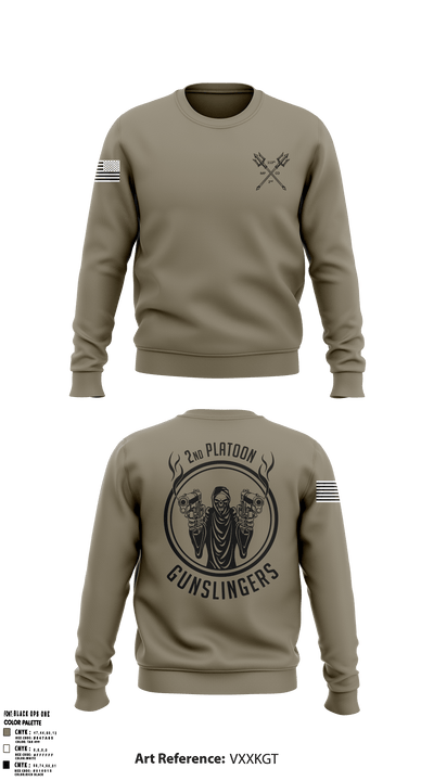 113th 2nd platoon 28176781 Crew Neck Sweatshirt - 1