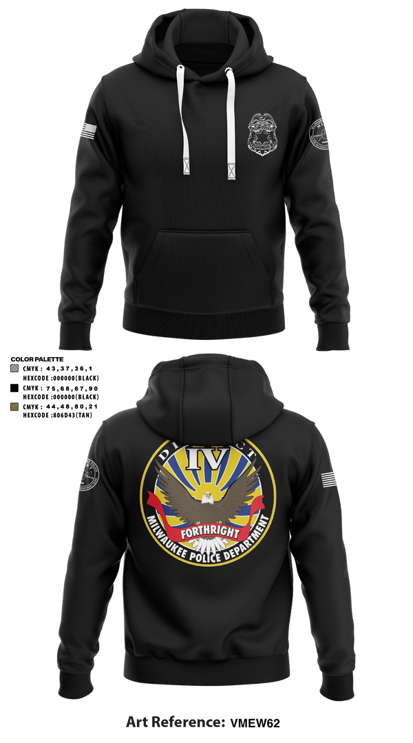 Hoodie, District IV, Police, Teamtime, Team time, sublimation, custom sports apparel, team uniforms, spirit wear, spiritwear, sports uniforms, custom shirts, team store, custom team store, fundraiser sports, apparel fundraiser