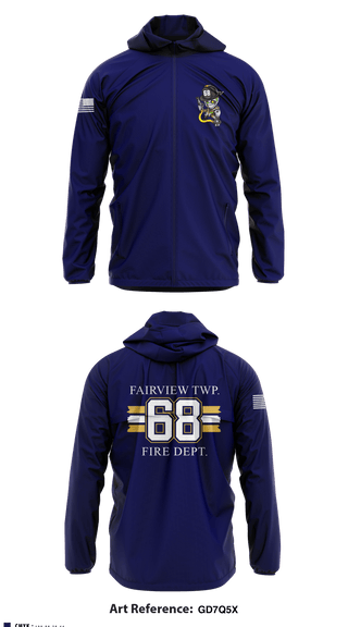Windbreaker, , Fire Department, Teamtime, Team time, sublimation, custom sports apparel, team uniforms, spirit wear, spiritwear, sports uniforms, custom shirts, team store, custom team store, fundraiser sports, apparel fundraiser