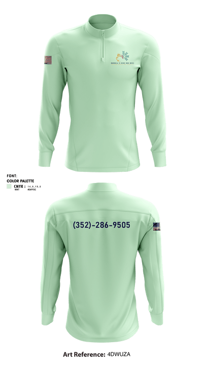 Russell's HVAC and more 82894644 Quarter Zip Jacket - 1