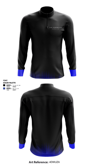 Quarter Zip Jacket, Los Federale$Los Federale$, , Teamtime, Team time, sublimation, custom sports apparel, team uniforms, spirit wear, spiritwear, sports uniforms, custom shirts, team store, custom team store, fundraiser sports, apparel fundraiser