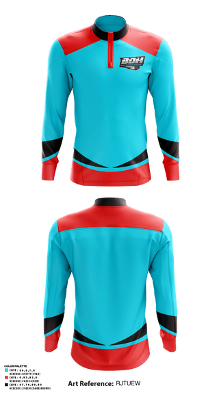 Quarter Zip Jacket, BarDown Hockey, , Teamtime, Team time, sublimation, custom sports apparel, team uniforms, spirit wear, spiritwear, sports uniforms, custom shirts, team store, custom team store, fundraiser sports, apparel fundraiser