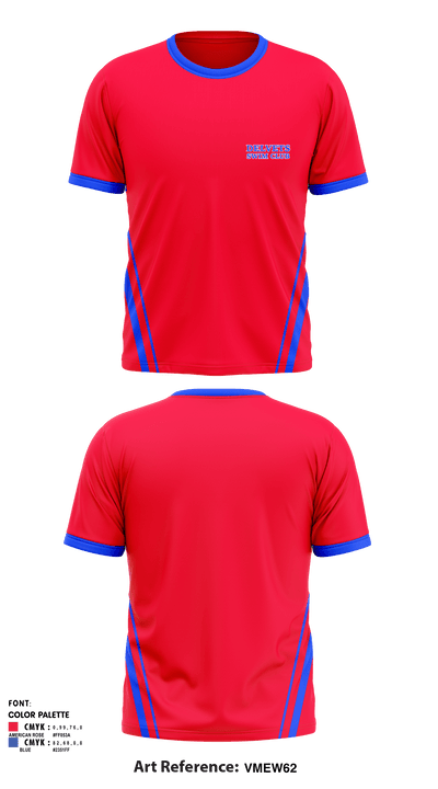 DELVETS SWIM CLUB 57524097 Short Sleeve Performance Shirt - 1
