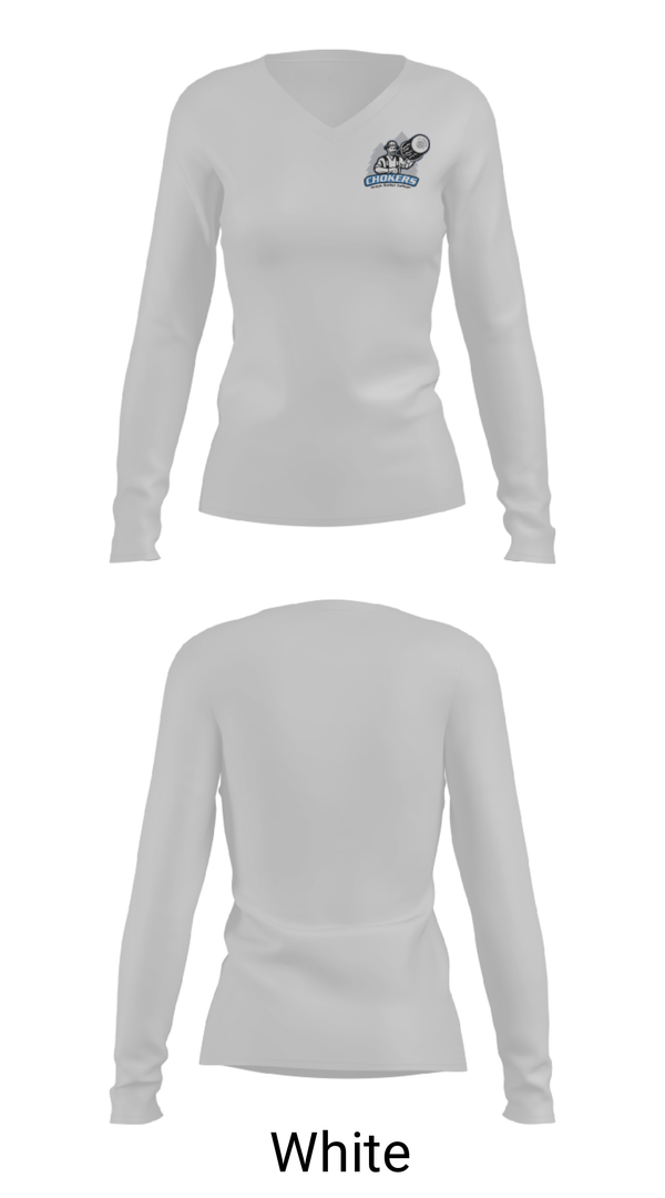 Women's Long Sleeve Vneck Shirt, Grays Harbor College Golf, Golf, Teamtime, Team time, sublimation, custom sports apparel, team uniforms, spirit wear, spiritwear, sports uniforms, custom shirts, team store, custom team store, fundraiser sports, apparel fundraiser