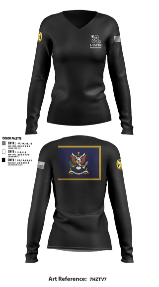 Women's Long Sleeve Vneck Shirt, , Army, Teamtime, Team time, sublimation, custom sports apparel, team uniforms, spirit wear, spiritwear, sports uniforms, custom shirts, team store, custom team store, fundraiser sports, apparel fundraiser