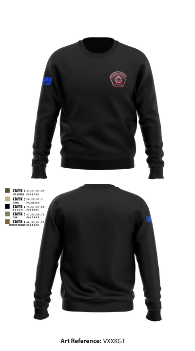 Caddo Mills Police 23864707 Crew Neck Sweatshirt - 1