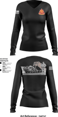 939th Transportation Company 18357037 Women's Long Sleeve V-neck Shirt - 1