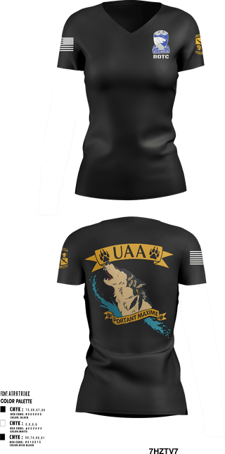Women's Short Sleeve Vneck Shirt, ARMY ROTCArmy ROTC, Army, Teamtime, Team time, sublimation, custom sports apparel, team uniforms, spirit wear, spiritwear, sports uniforms, custom shirts, team store, custom team store, fundraiser sports, apparel fundraiser