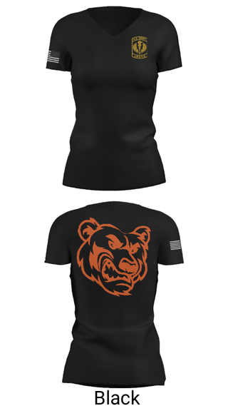Women's Short Sleeve Vneck Shirt, , Army, Teamtime, Team time, sublimation, custom sports apparel, team uniforms, spirit wear, spiritwear, sports uniforms, custom shirts, team store, custom team store, fundraiser sports, apparel fundraiser