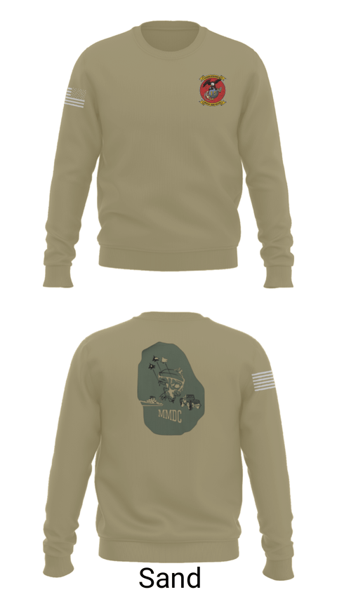 Crew Neck Sweatshirt, , Marines, Teamtime, Team time, sublimation, custom sports apparel, team uniforms, spirit wear, spiritwear, sports uniforms, custom shirts, team store, custom team store, fundraiser sports, apparel fundraiser