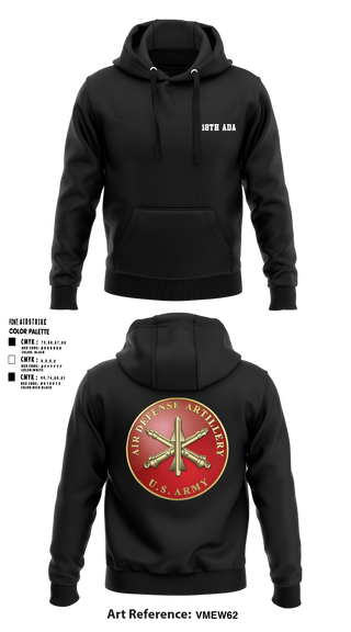 Hoodie, 18th ADA, Army, Teamtime, Team time, sublimation, custom sports apparel, team uniforms, spirit wear, spiritwear, sports uniforms, custom shirts, team store, custom team store, fundraiser sports, apparel fundraiser