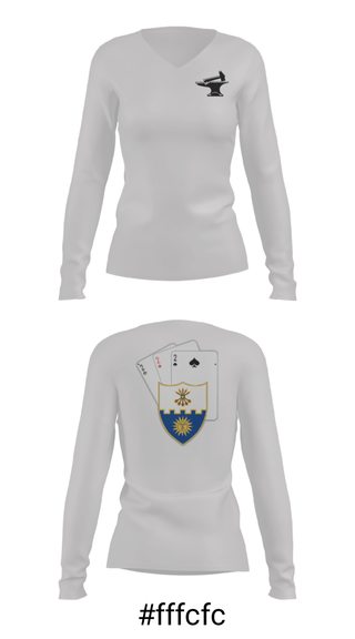 Women's Long Sleeve Vneck Shirt, , Army, Teamtime, Team time, sublimation, custom sports apparel, team uniforms, spirit wear, spiritwear, sports uniforms, custom shirts, team store, custom team store, fundraiser sports, apparel fundraiser