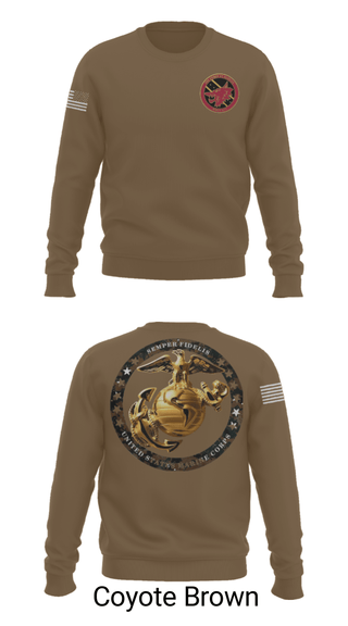 Crew Neck Sweatshirt, , Marines, Teamtime, Team time, sublimation, custom sports apparel, team uniforms, spirit wear, spiritwear, sports uniforms, custom shirts, team store, custom team store, fundraiser sports, apparel fundraiser