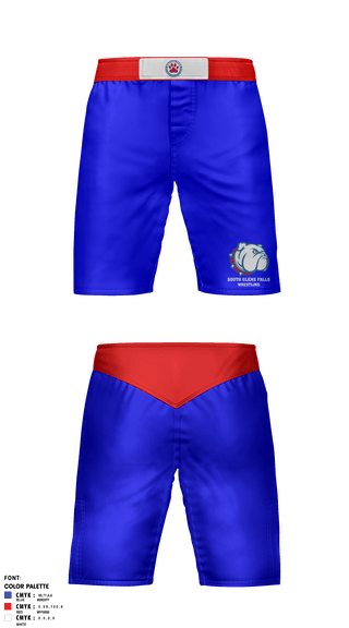Fight Shorts, South Glens Falls Senior High School Wrestling, Wrestling, Teamtime, Team time, sublimation, custom sports apparel, team uniforms, spirit wear, spiritwear, sports uniforms, custom shirts, team store, custom team store, fundraiser sports, apparel fundraiser