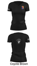 C Co. 1-160 Infantry 40456351 Women's Short Sleeve V-neck Shirt - 20