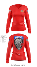 1-41 FA 18565829 Women's Long Sleeve V-neck Shirt - 4