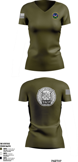 Women's Short Sleeve Vneck Shirt, , Air Force, Teamtime, Team time, sublimation, custom sports apparel, team uniforms, spirit wear, spiritwear, sports uniforms, custom shirts, team store, custom team store, fundraiser sports, apparel fundraiser