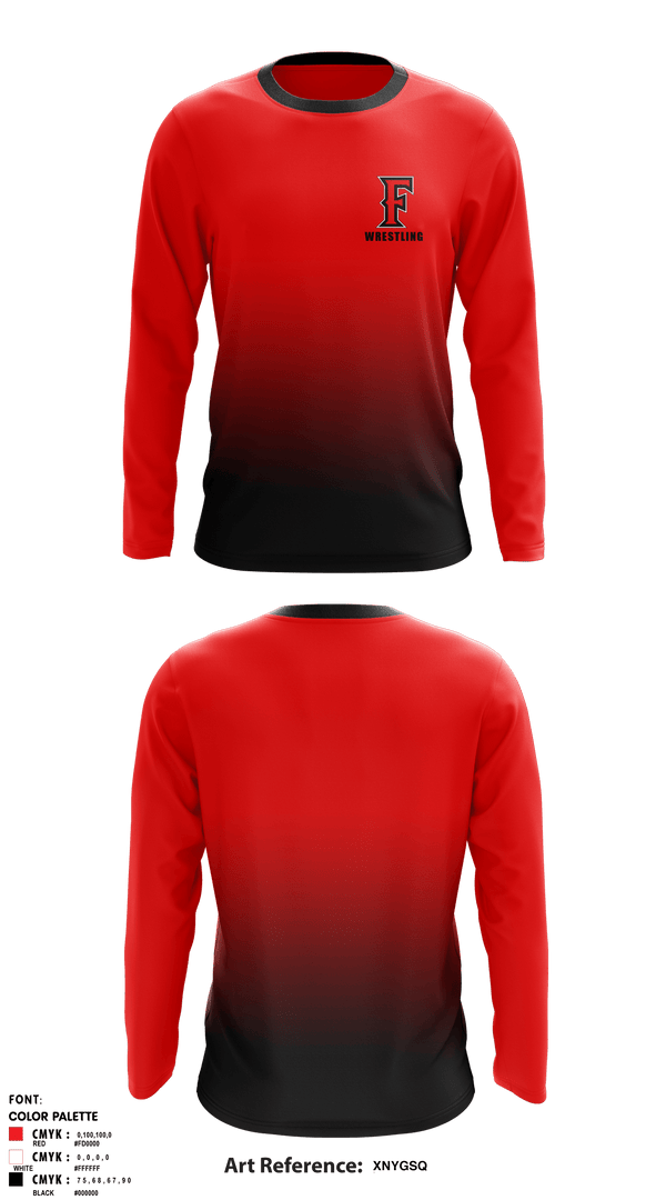 Long Sleeve Rash Guard Shirt, Frontier Senior High School Wrestling, Wrestling, Teamtime, Team time, sublimation, custom sports apparel, team uniforms, spirit wear, spiritwear, sports uniforms, custom shirts, team store, custom team store, fundraiser sports, apparel fundraiser