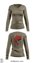 C 1-43 ADA 26758454 Women's Long Sleeve V-neck Shirt - 7