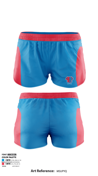 Belmont High School Soccer 30326766 Women's Shorts - 1