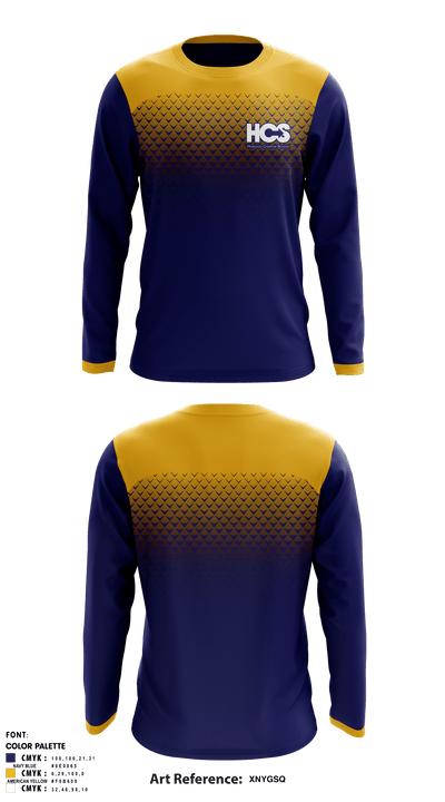 Hobgood Charter School 4327001 Long Sleeve Performance Shirt - 1
