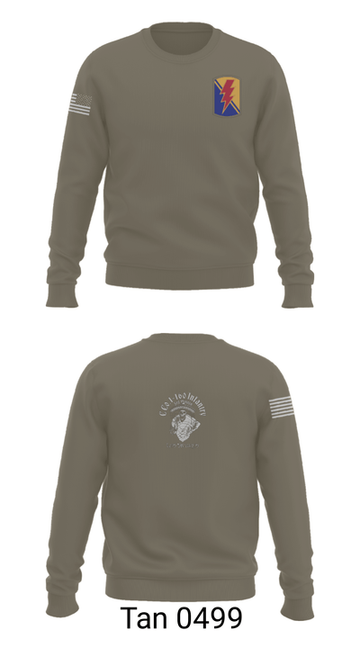 C Co. 1-160 Infantry 40456351 Crew Neck Sweatshirt - 11