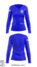 Coalinga PD 25398920 Women's Long Sleeve V-neck Shirt - 1