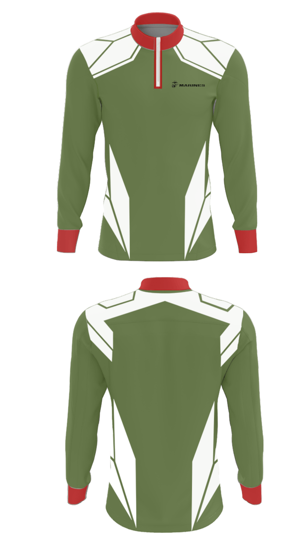 Quarter Zip Jacket, , Marines, Teamtime, Team time, sublimation, custom sports apparel, team uniforms, spirit wear, spiritwear, sports uniforms, custom shirts, team store, custom team store, fundraiser sports, apparel fundraiser
