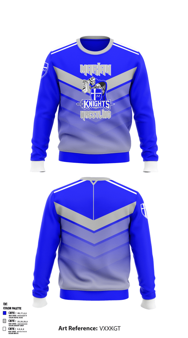 Crew Neck Sweatshirt, Marian High School Wrestling, Wrestling, Teamtime, Team time, sublimation, custom sports apparel, team uniforms, spirit wear, spiritwear, sports uniforms, custom shirts, team store, custom team store, fundraiser sports, apparel fundraiser
