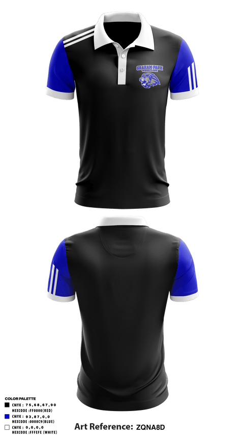 Short Sleeve Performance Polo, Graham Park Middle School Wrestling, Wrestling, Teamtime, Team time, sublimation, custom sports apparel, team uniforms, spirit wear, spiritwear, sports uniforms, custom shirts, team store, custom team store, fundraiser sports, apparel fundraiser