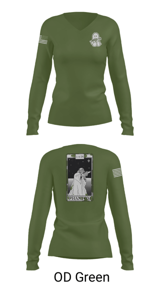 Women's Long Sleeve Vneck Shirt, , Army, Teamtime, Team time, sublimation, custom sports apparel, team uniforms, spirit wear, spiritwear, sports uniforms, custom shirts, team store, custom team store, fundraiser sports, apparel fundraiser
