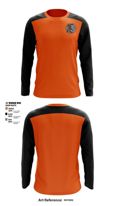 Chesaning Middle School Cheer 10918071 Long Sleeve Performance Shirt - 1