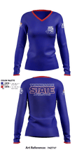 Tennessee State University Cheer 58135381 Women's Long Sleeve V-neck Shirt - 1