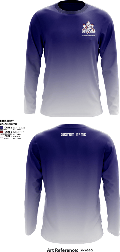 SYRACUSE ACADEMY 60828314 Long Sleeve Performance Shirt - 6
