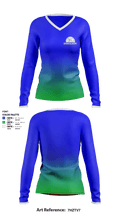 Sphinx Academy 17905082 Women's Long Sleeve V-neck Shirt - 1