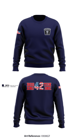 Crew Neck Sweatshirt, Boston Fire Department Engine-42, , Teamtime, Team time, sublimation, custom sports apparel, team uniforms, spirit wear, spiritwear, sports uniforms, custom shirts, team store, custom team store, fundraiser sports, apparel fundraiser