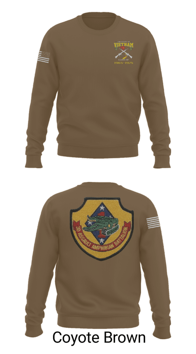 3rd AAV 1st Marines Div 71924881 Crew Neck Sweatshirt - 8