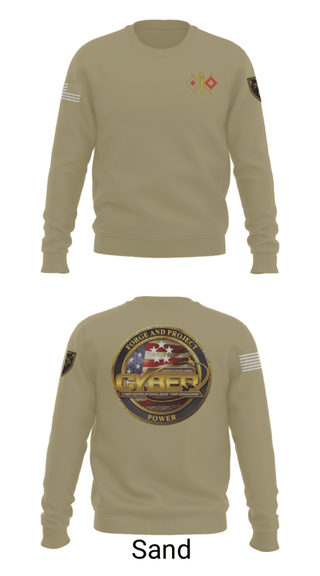 Crew Neck Sweatshirt, , Army, Teamtime, Team time, sublimation, custom sports apparel, team uniforms, spirit wear, spiritwear, sports uniforms, custom shirts, team store, custom team store, fundraiser sports, apparel fundraiser