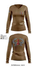 DET 1 HHB 1-258 FA 53026812 Women's Long Sleeve V-neck Shirt - 9