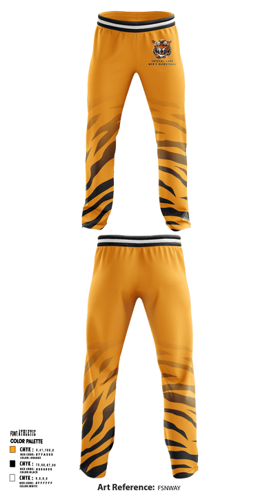 Crystal Lake Central High School Basketball 93583729 Sweatpants - 1