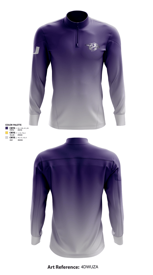 Quarter Zip Jacket, San Antonio Predators Basketball, Men's Basketball, Teamtime, Team time, sublimation, custom sports apparel, team uniforms, spirit wear, spiritwear, sports uniforms, custom shirts, team store, custom team store, fundraiser sports, apparel fundraiser