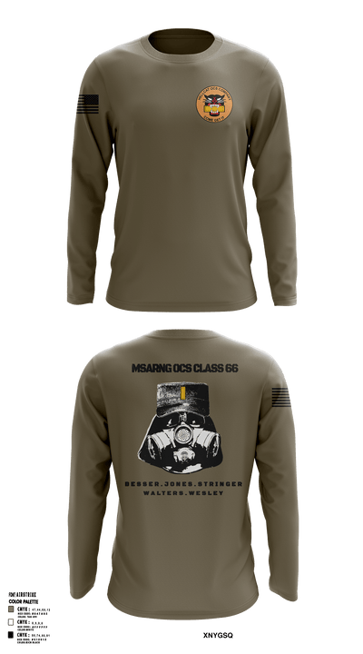 MSARNG OCS Class 66 93679555 Long Sleeve Performance Shirt - 53