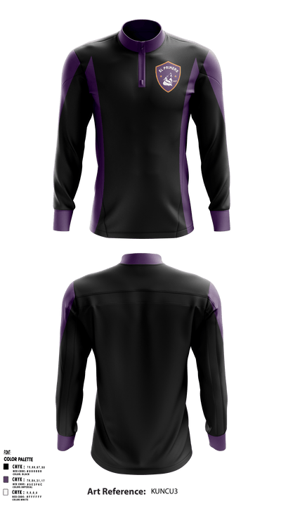 Downtown College Prep - El Primero High School 63396223 Quarter Zip Jacket - 2