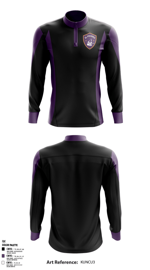 Quarter Zip Jacket, Downtown College Prep - El Primero High School, Spirit Store, Teamtime, Team time, sublimation, custom sports apparel, team uniforms, spirit wear, spiritwear, sports uniforms, custom shirts, team store, custom team store, fundraiser sports, apparel fundraiser