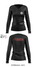 Unconditional Fitness, LLC 13593569 Women's Long Sleeve V-neck Shirt - 1